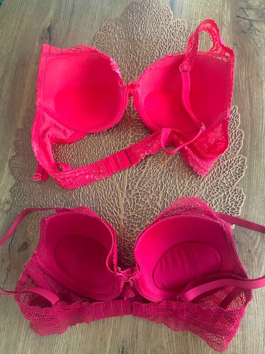 Sutien, bordo si roz, masura 75B, H&M, nou