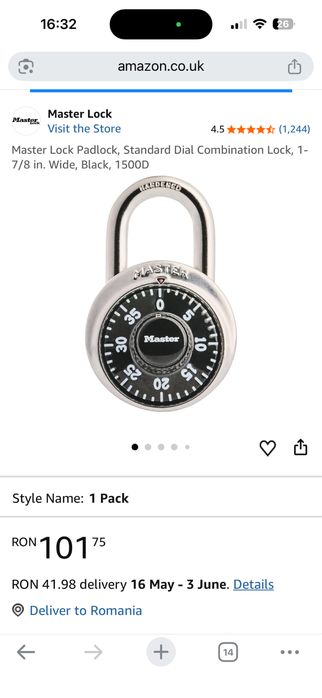 Set 2 lacate americane Master Lock