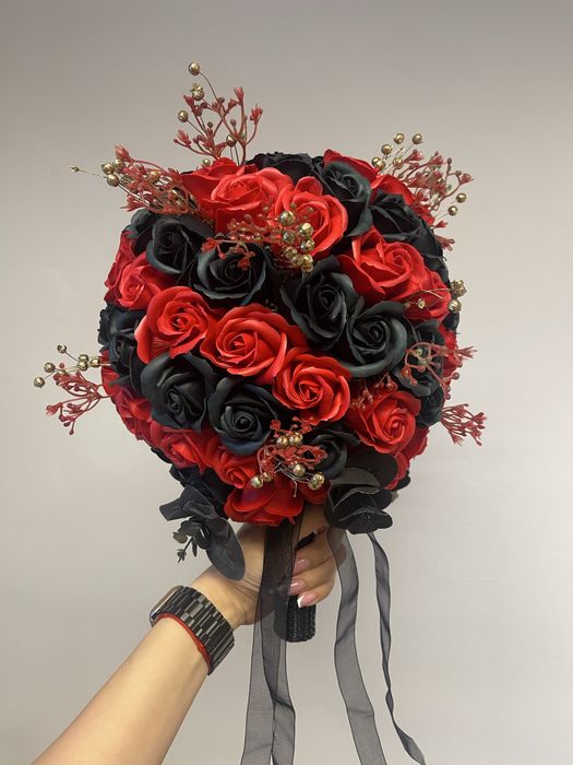 Buchete pentru mireasa sau nasa din trandafiri de sapun