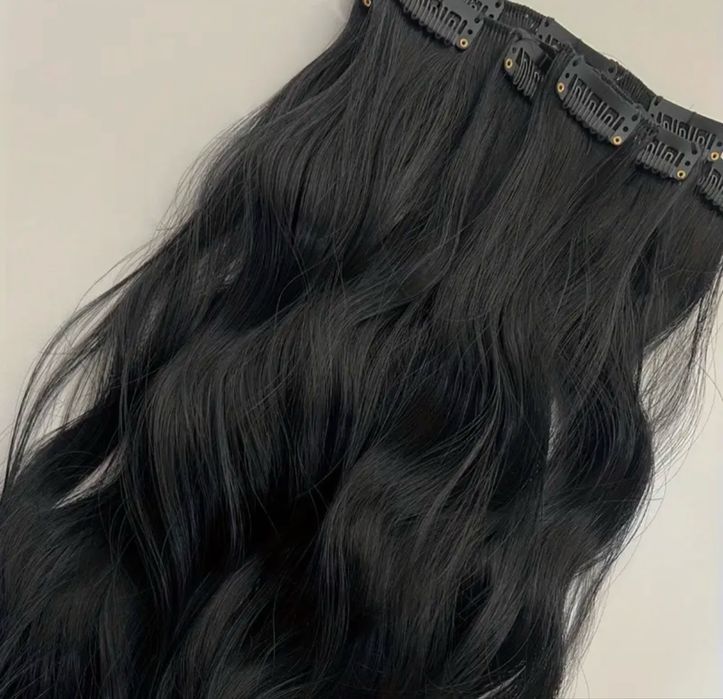 Комплект коса с клипс - екстеншъни 60см термоустойчива - 7 реда