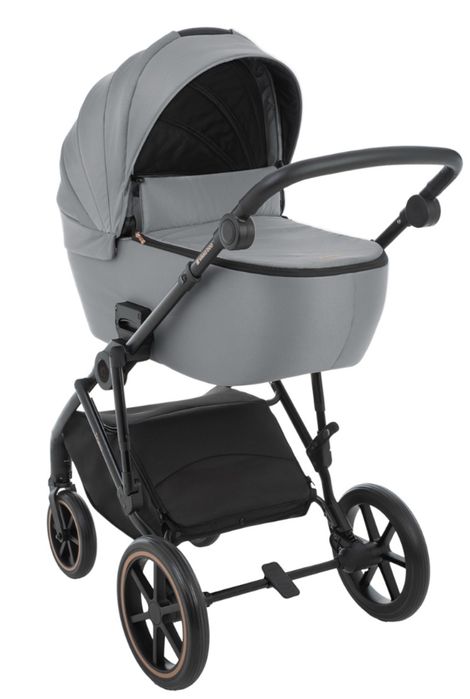 Комбинирана бебешка количка 2в1 Kikkaboo - Thea, Grey и Столче за кола