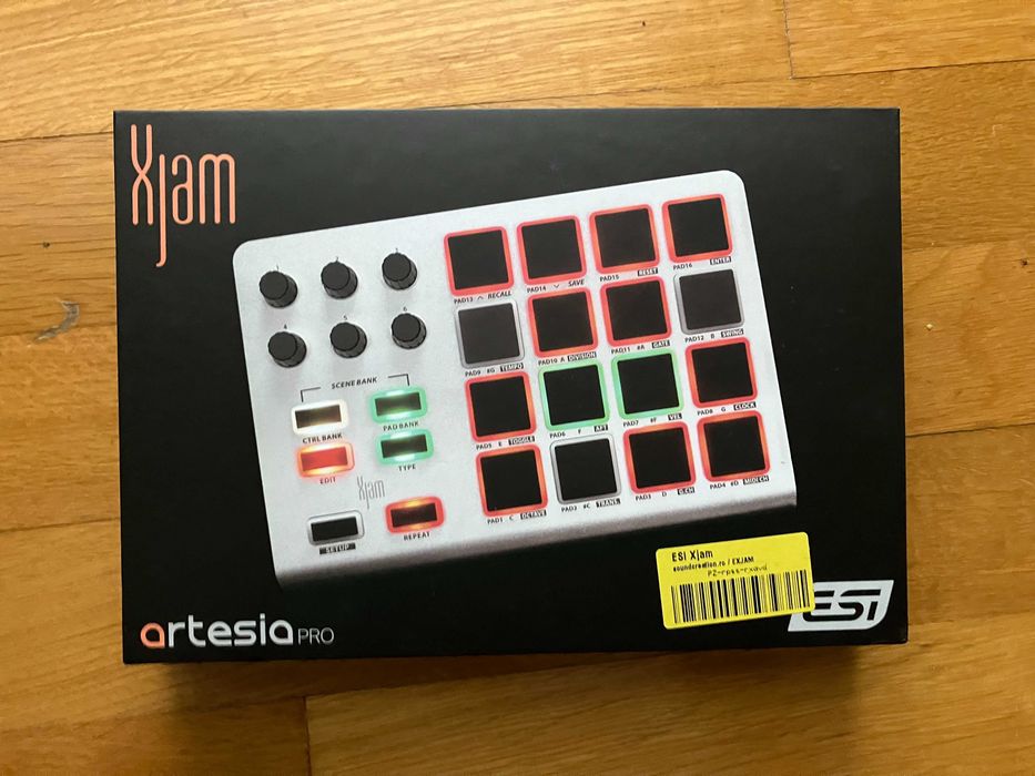 Artesia Pro ESI Xjam USB-C Midi Pad Controller Controler
