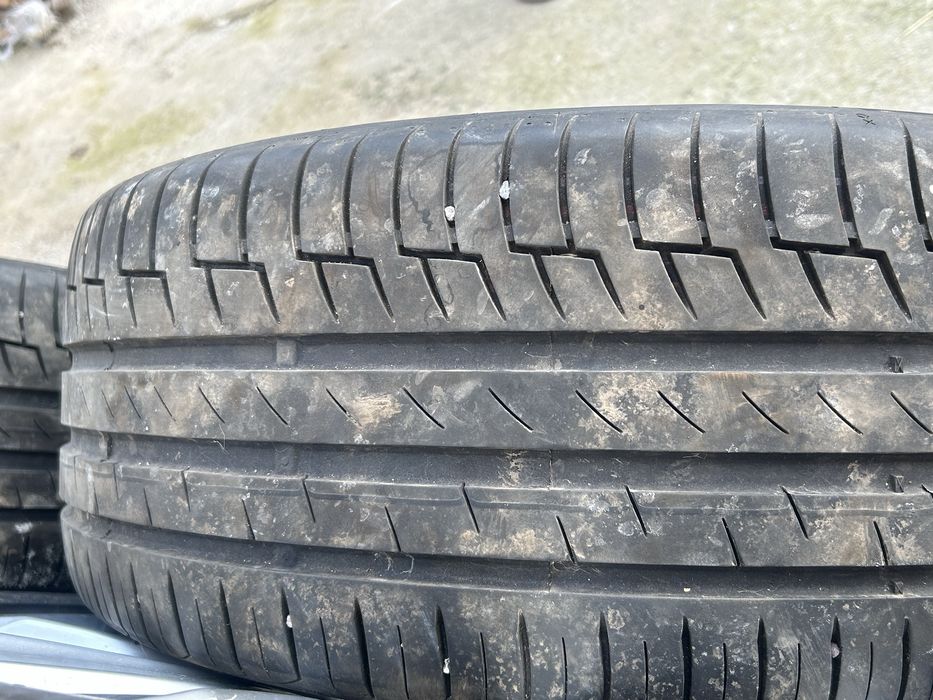 Jante aliaj originale VW R17 + anvelope Continental vară