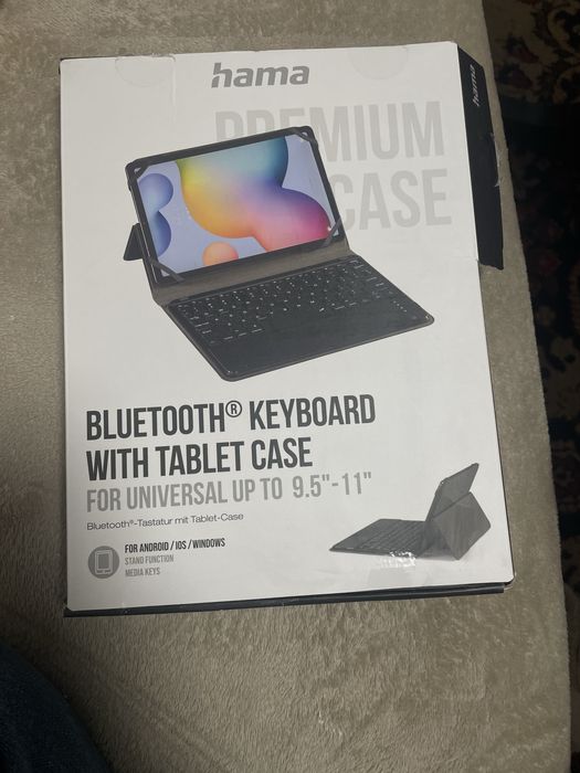Bluetooth клавиатура с калъф за таблет HAMA – 9.5”–11”