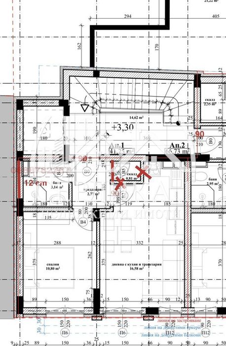 Продава се Двустаен апартамент в София, Банишора - 52 кв.м за 1501 €/кв.м - Снимка #1