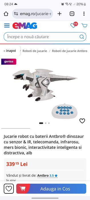 Dinozaur-jucarie robot