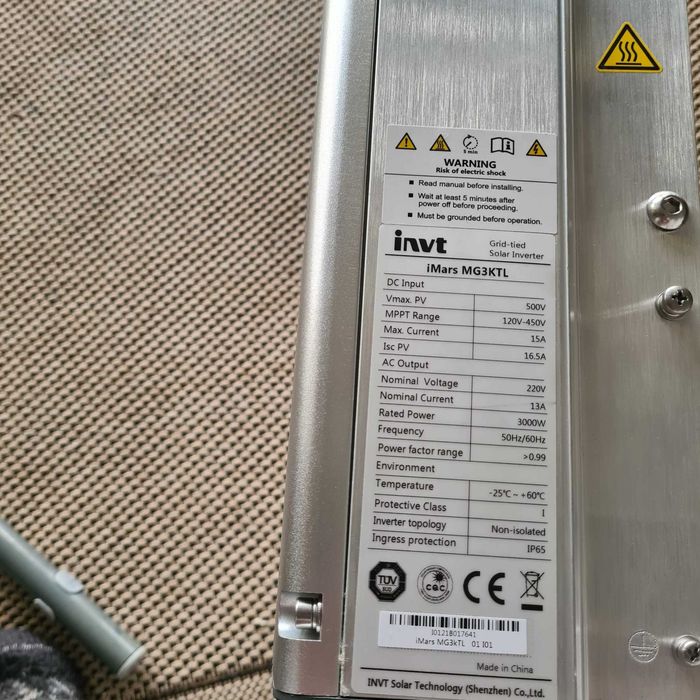 Invertor INVT iMARS 3KW Monofazat ONGRID MG3KTL Prosumator