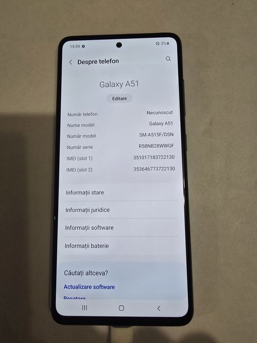 De vinzare samsung a51 5g 128 GB