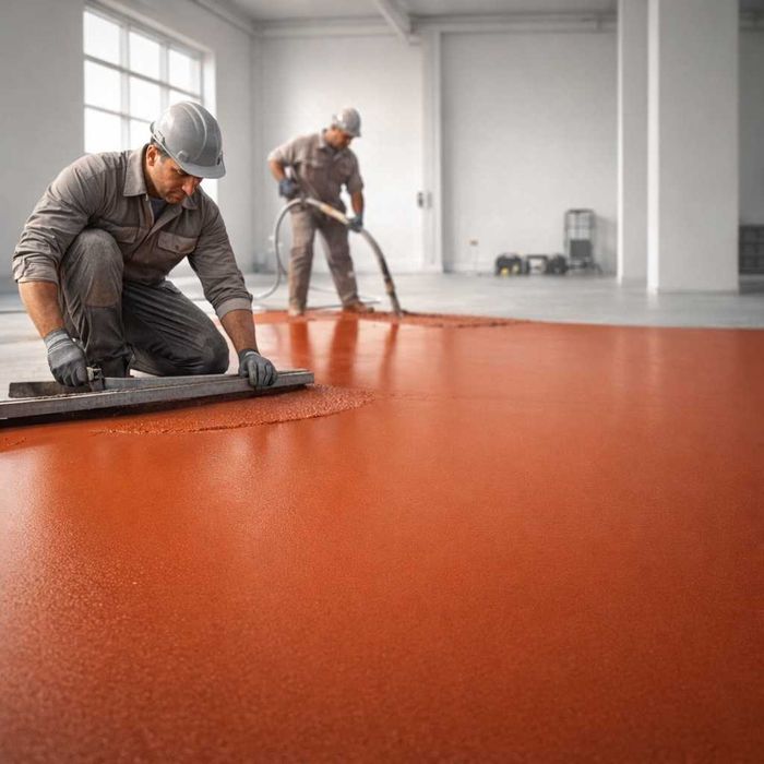 Полимерно-цементный раствор для производственных помещений