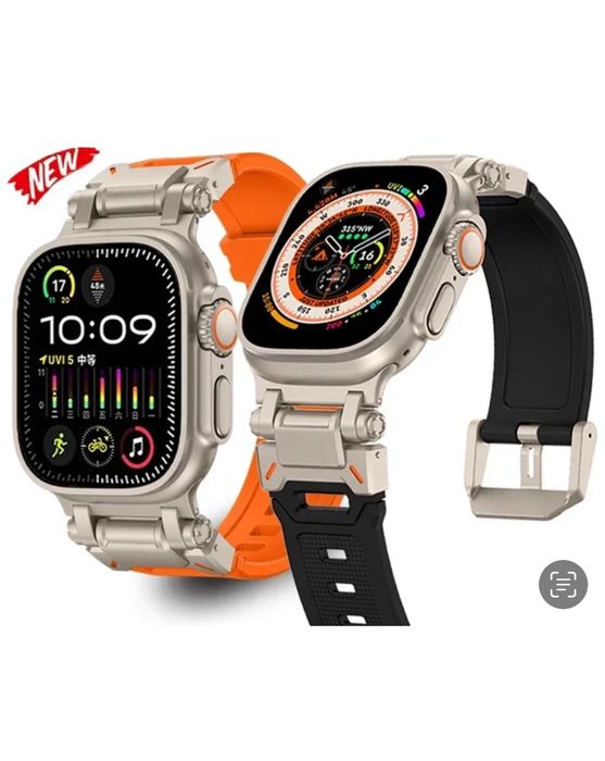 Curea Husa Double Titan + TPU Compatibila Ceas Apple Watch