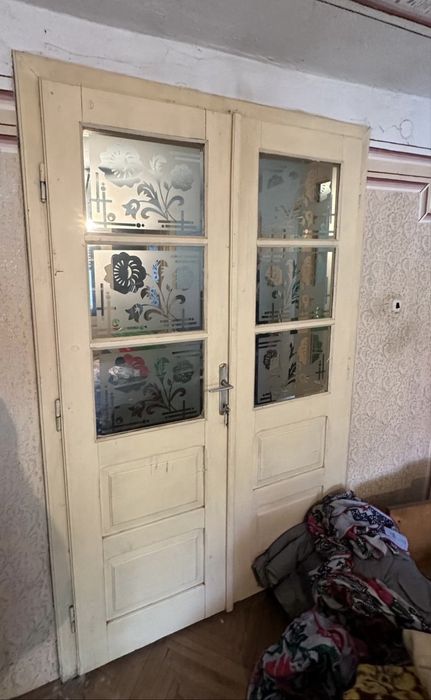 Vand usi duble lemn masiv, urgent