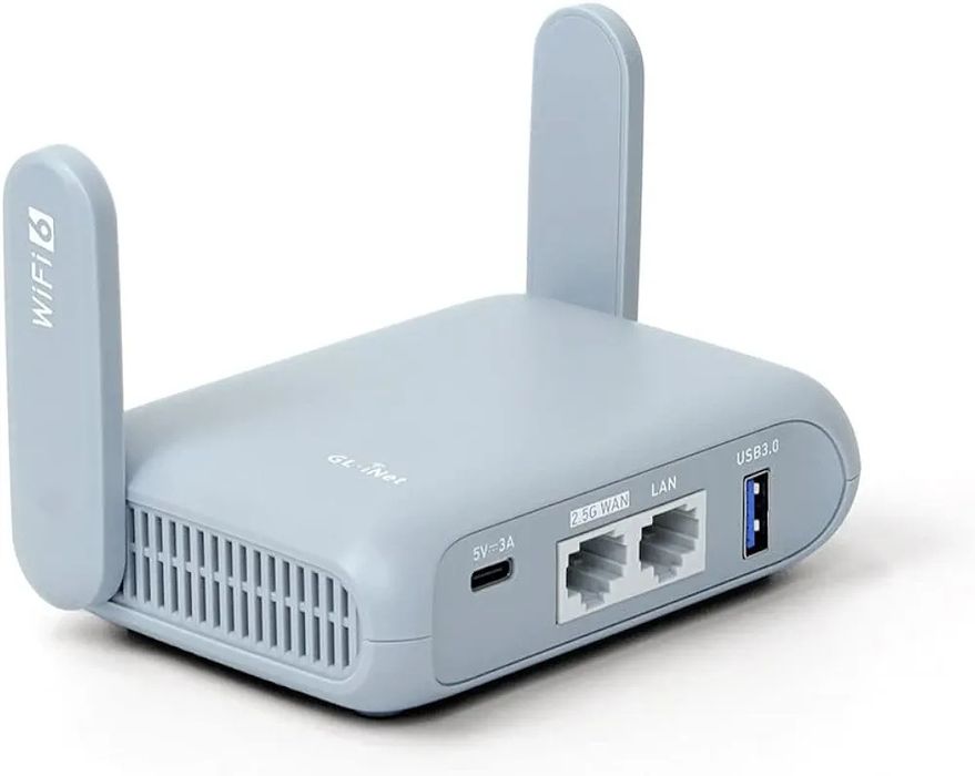 GL.iNet GL-MT3000 Beryl AX Wi-Fi 6 Travel Router, 2.5G WAN, VPN, OpenWrt