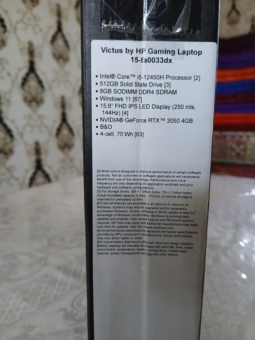 Hp victus noutbuk