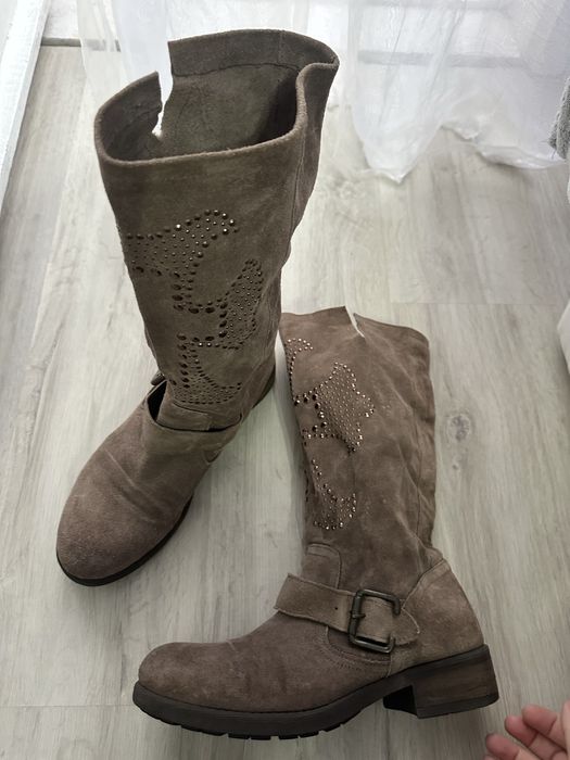 Cizme din piele naturala