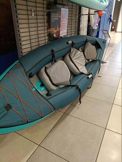 Caiac-canoe gonflabil pentru plimbări 2/3 - produs resigilat Decathlon