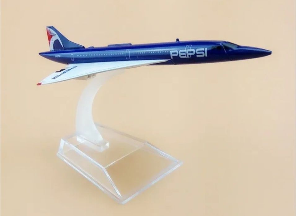 Macheta avion Concorde / metal / 15.5 / cadou