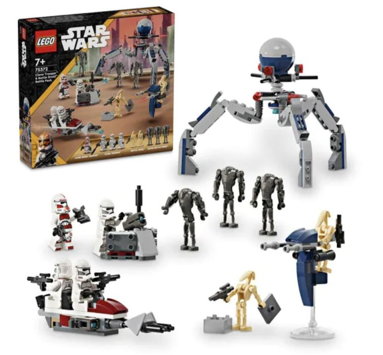 LEGO Star Wars Клонинг щурмовак и боен дроид – боен пакет 75372