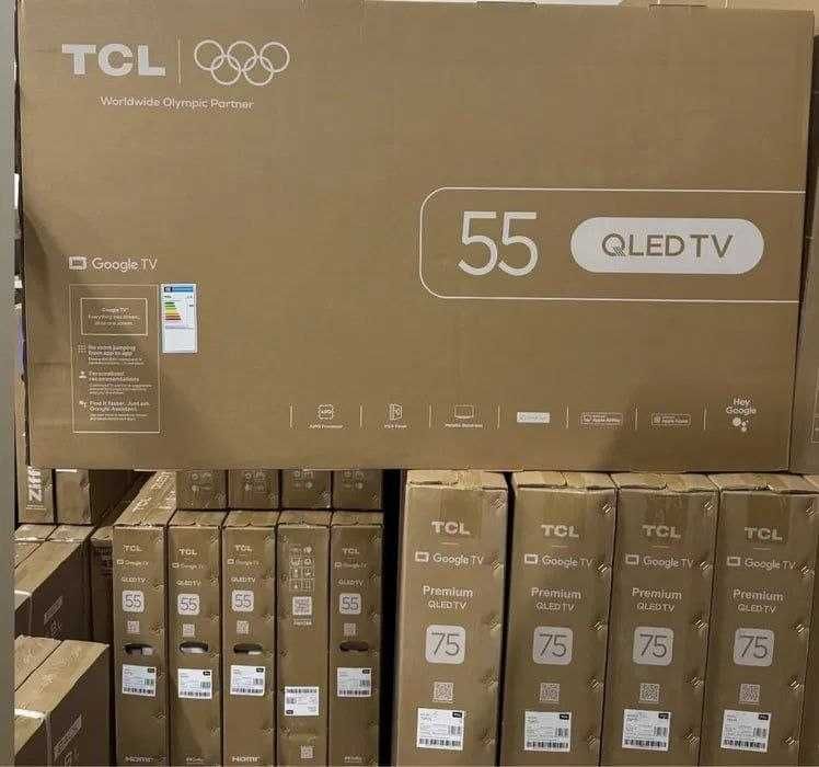 TCL 55'/65' QLED Smart TV. Shahar bo'ylab bepul yetkazib berish!