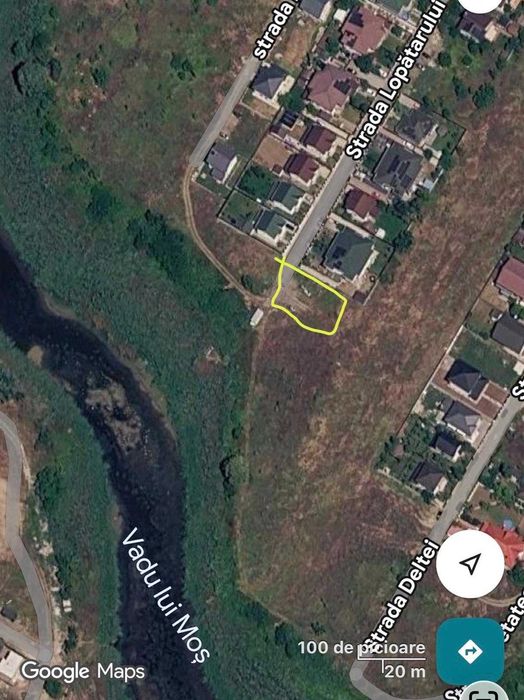 Teren intravilan , pe malul lacului in Berceni 520mp