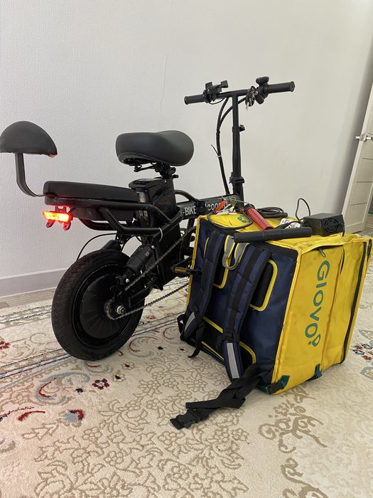 Электровелосипед Leopard (E-bike) куреъер бокс