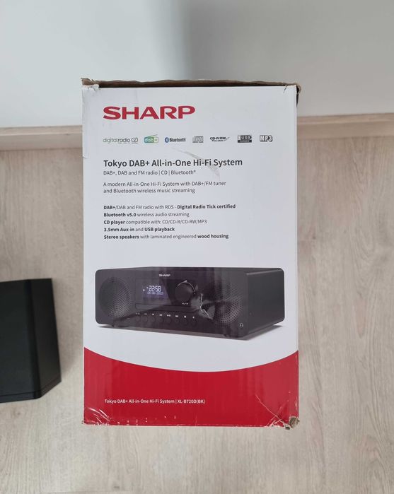 Sistem audio all-in-one Sharp XL-B720D(BK) TOKYO, negru