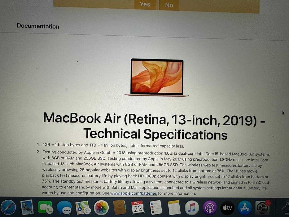 MacBook Air (Retina, 13-inch, 2019)