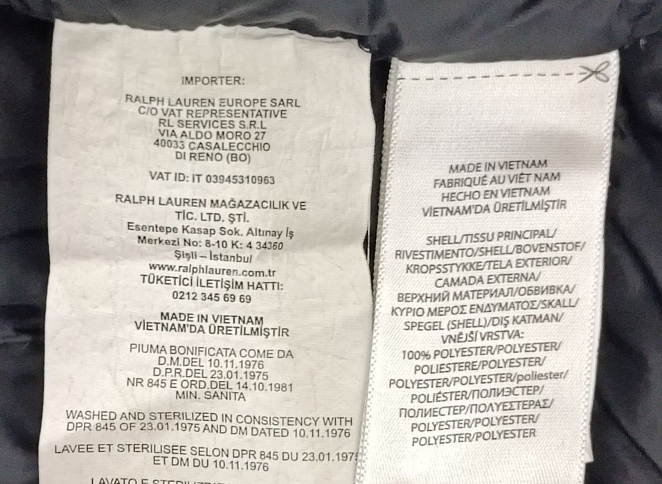 POLO Ralph Lauren Down Puffer Parka Jacket оригинално пухено яке XS