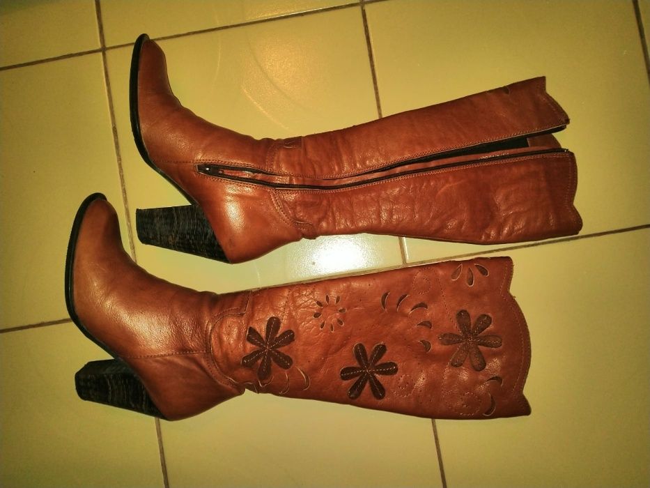 Дамски ботуши естествена кожа