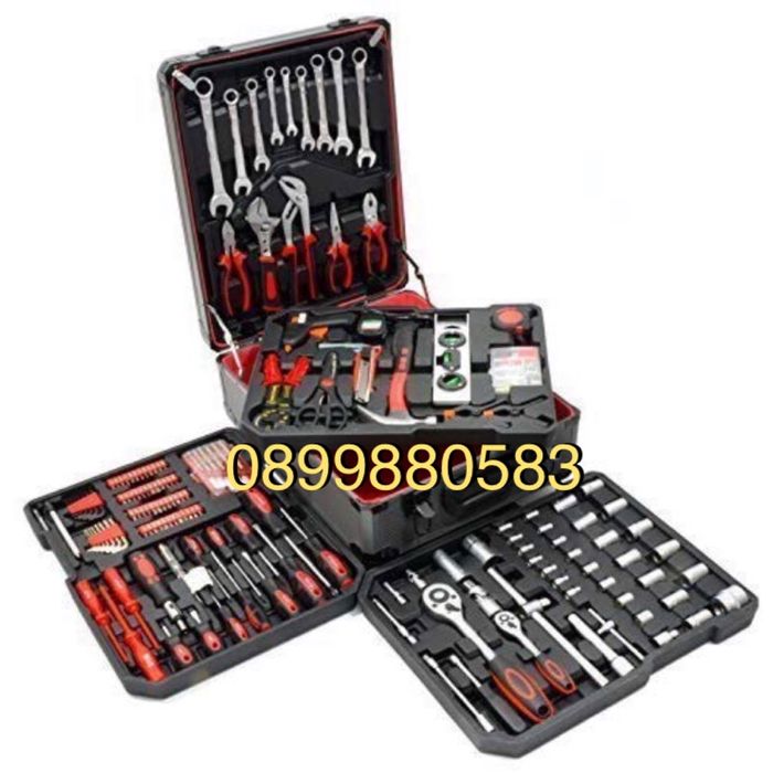 Комплект куфар с инстроменти 499 части Kraftroyal два варианта