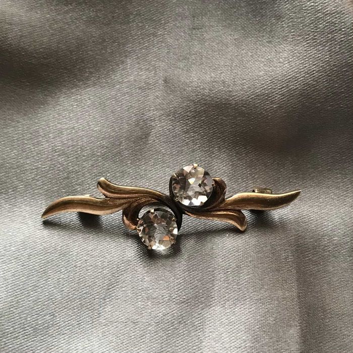 Редкая серебряная брошь СССР 875