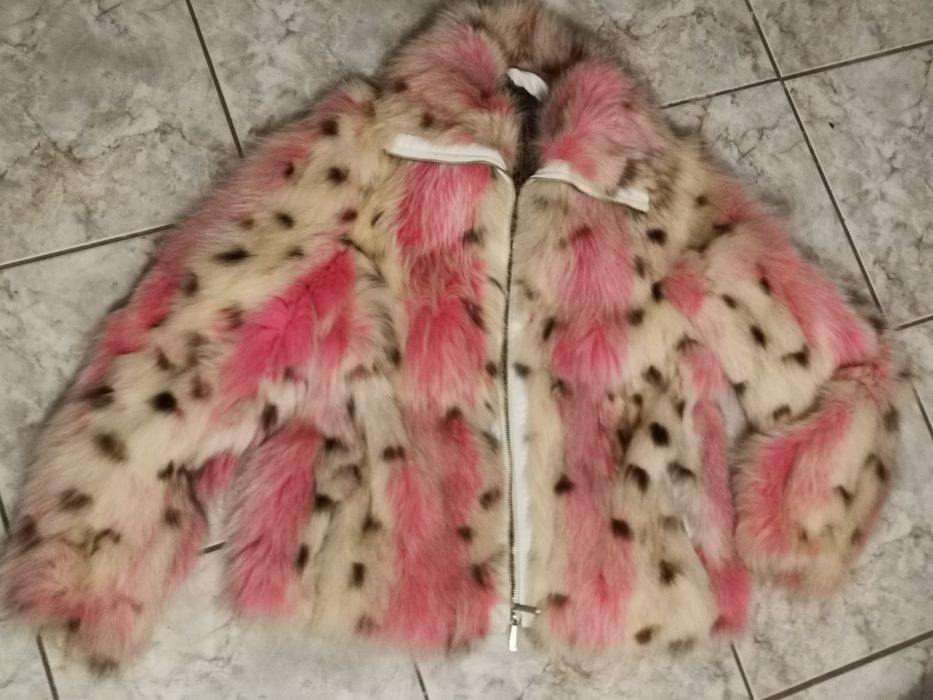 Scurta din piele si blana naturala