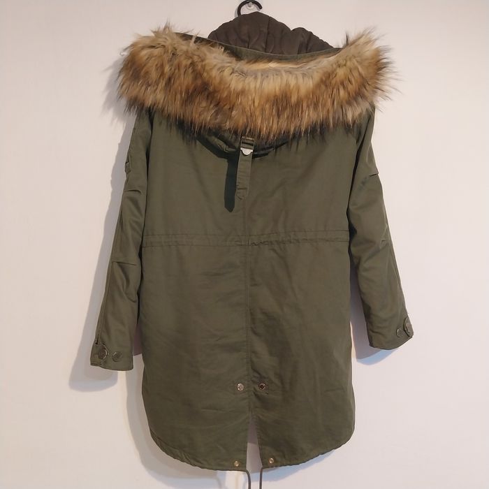 Jachetă Parka Kaki Bershka - Premium Collection - Mărimea L