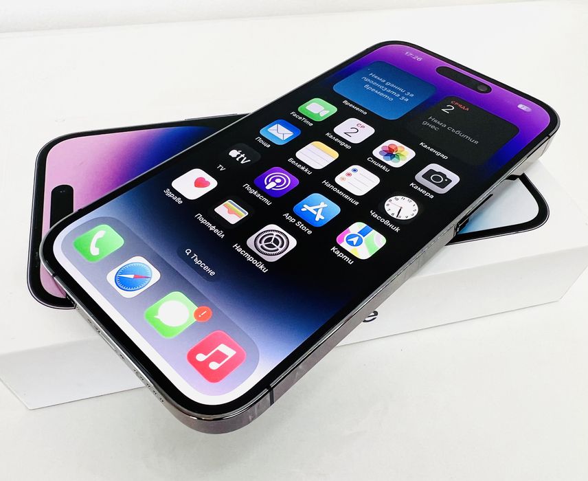 Apple iPhone 14 Pro 128GB Deep Purple 100% Батерия! Гаранция!