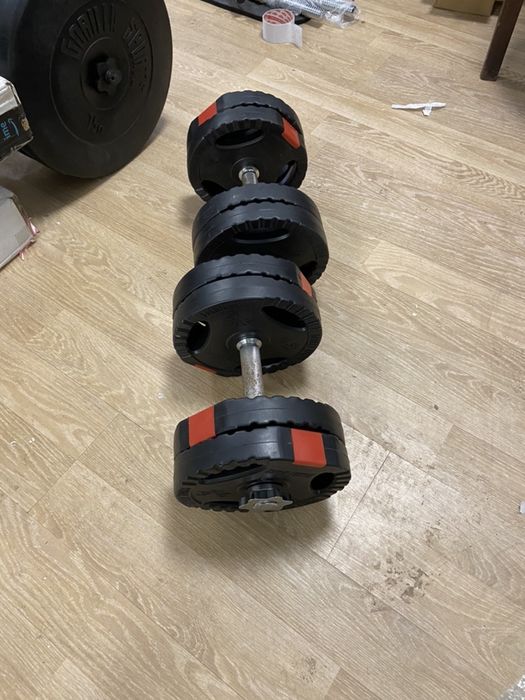 Gantere reglabile noi cu discuri cu maner 25 kg, 12,5+12,5=25 kg, noi