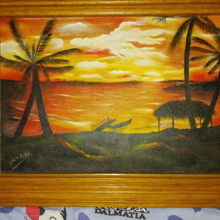 Tablou pictat ulei/panza 60x40