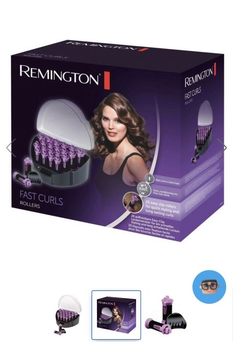 Trusa de bigudiuri electrice Remington KF40E, 20 bigudiuri, Teflon