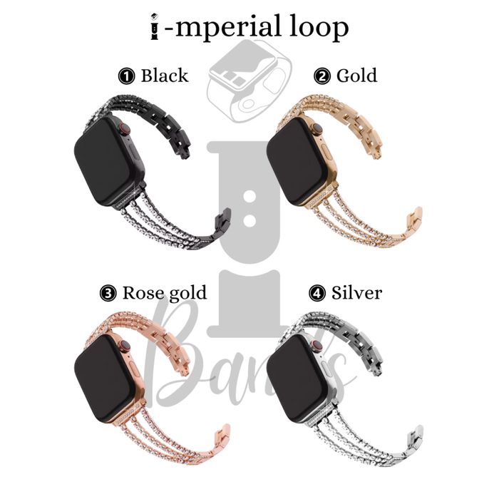 Метална каишка с камъчета за Apple Watch ULTRA/SE/11/10/9/8/7/6/5/4