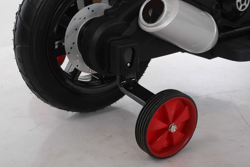 Motocicleta electrica pentru copii BT307 60W CU ROTI Gonflabile #Rosu