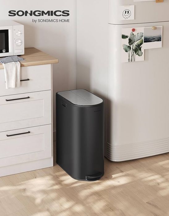 Кухненски кош за отпадъци с 2 отделения