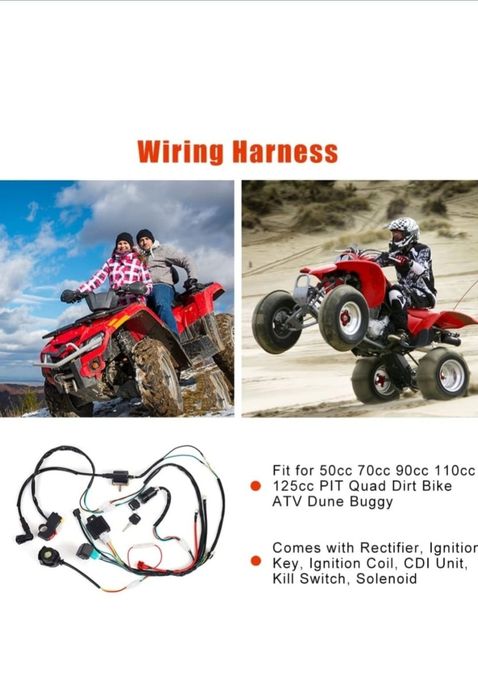 Instalație electrica scuter atv 50-125 cc