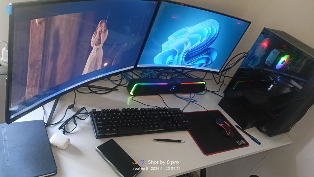 Tayyor Gaming Setup 2 Monitor / 16GB / SSD / RX 580