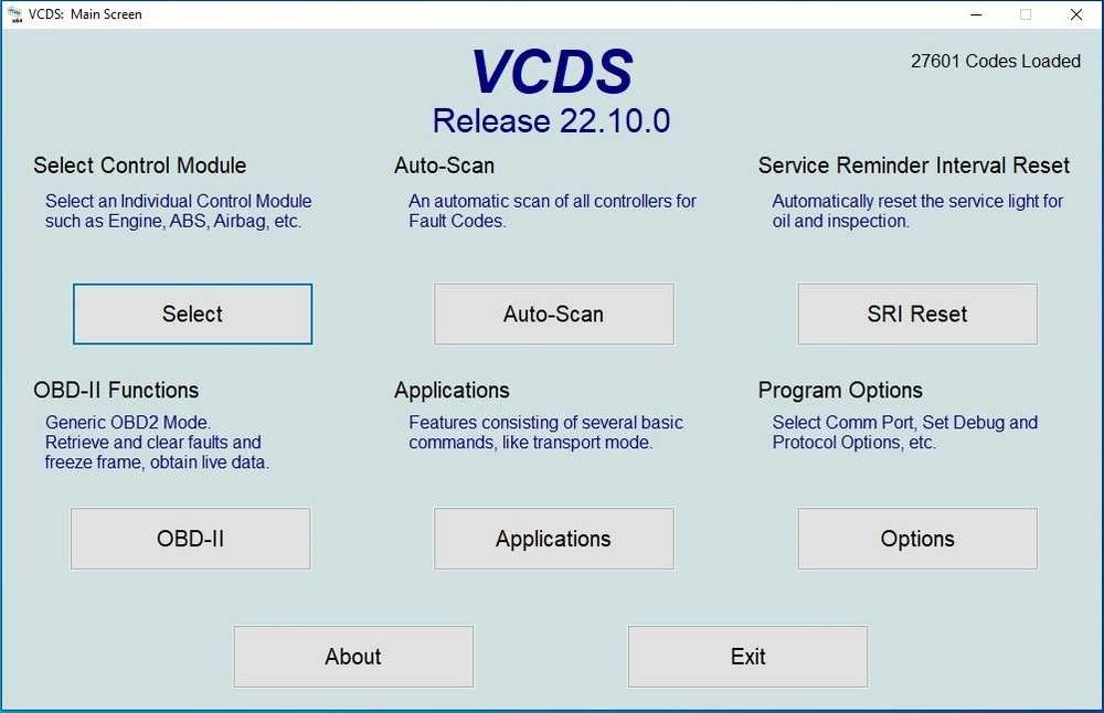 A+++ Interfata diagnoza VCDS/VAG COM 22.10.0 Engleza  22.10.0 Romana