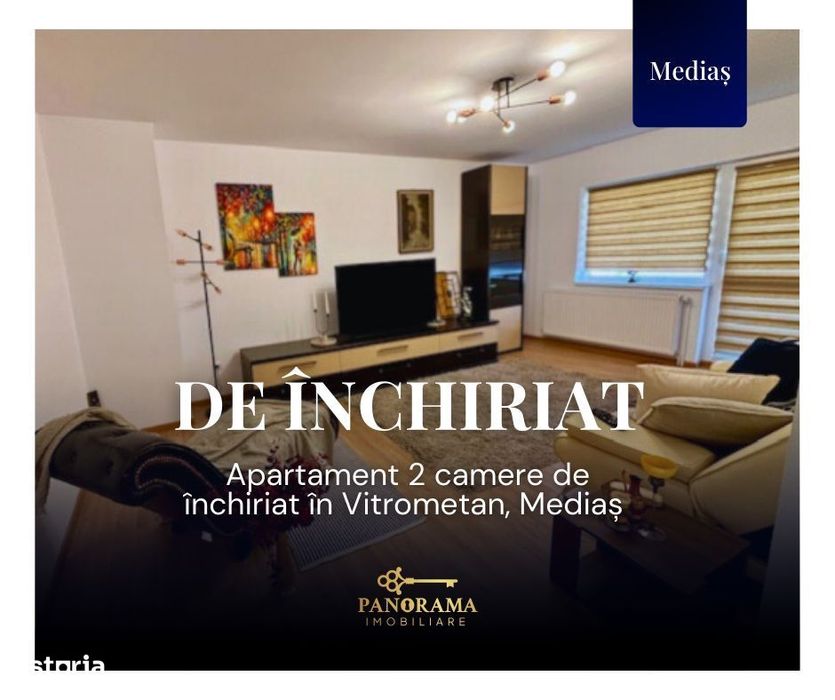 Apartament de închiriat Vitrometan Medias - 2 camere, mobilat