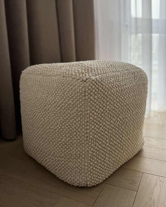 Puf/Taburet din bumbac Beliani 45x45cm