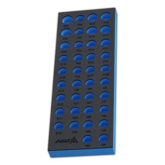 Modul dulap organizator din spuma pentru biti si tubulare - 39 x 14 cm