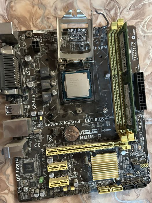 Продам проццесор блок питание материнская  плату