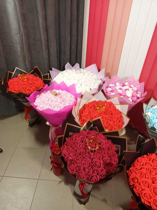 Букет от вечни рози