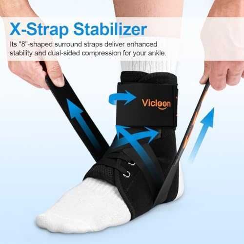 Нова Регулируема ортеза за глезен странични стабилизатори спорт бягане