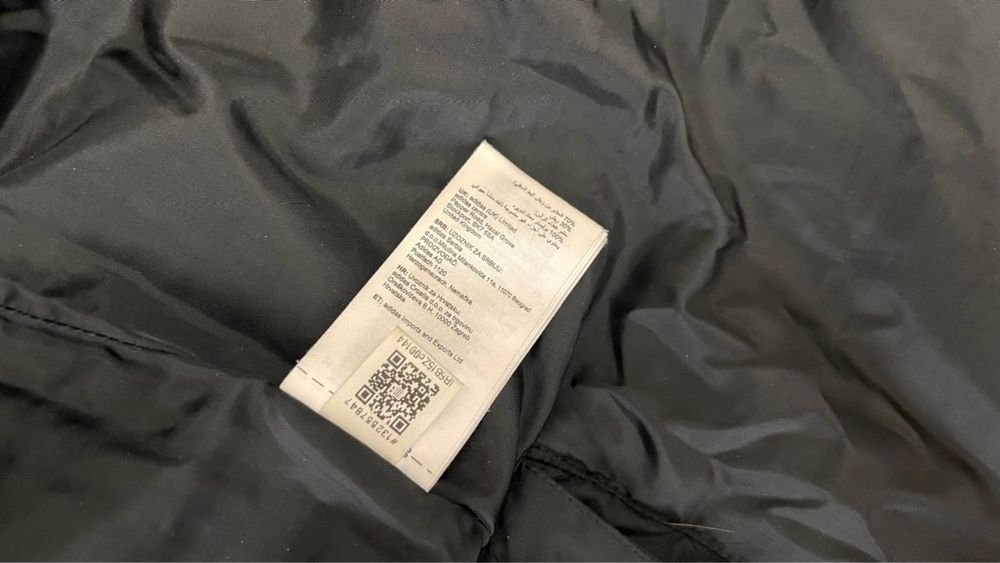 Зимний пуховик адидас детский