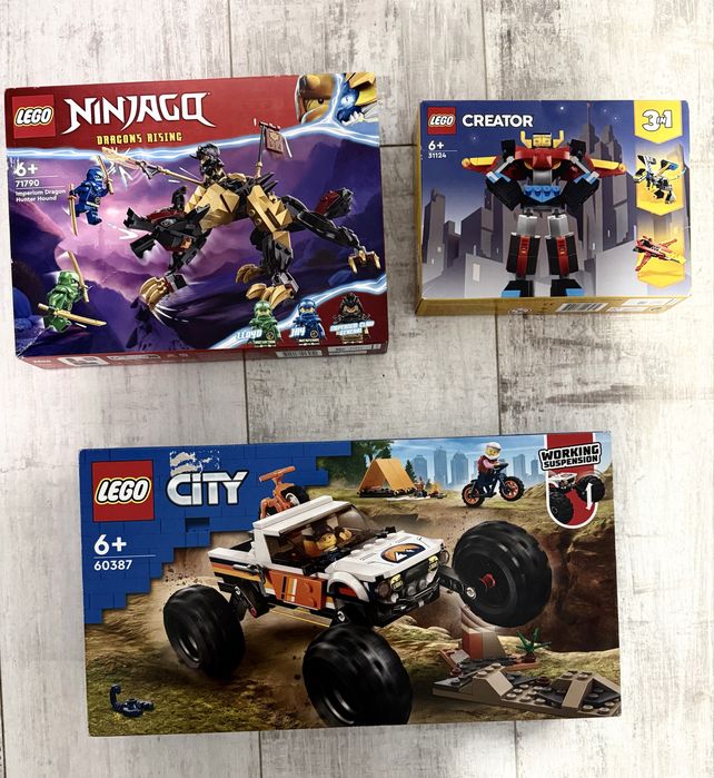 Seturi lego noi : Minecraft, Ninjago, Creator